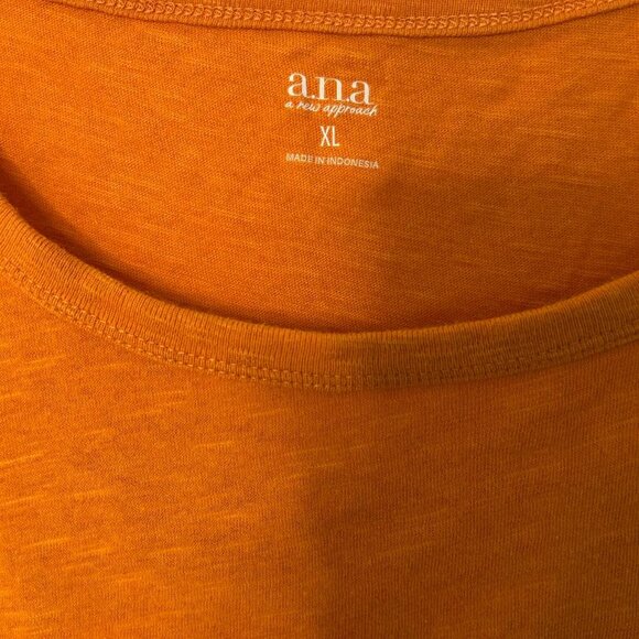 Orange Short Sleeve Tee with Front Pocket - Picture 2 of 4